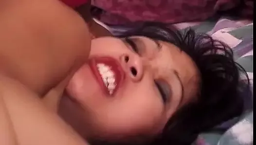 petite asian gets seduced by black man, his thick penis goes hard into her butt hole