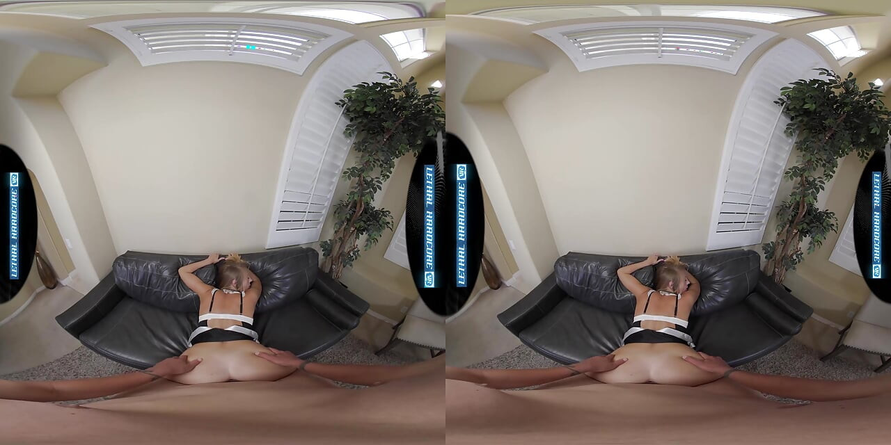 Dodelijke hardcore vr - rondborstige meid Mooie Lo spreidt haar benen wijd voor jou