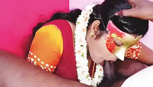 Hintli güzel sari üvey anne üvey oğlu Telugu ile edepsizce konuşuyor.