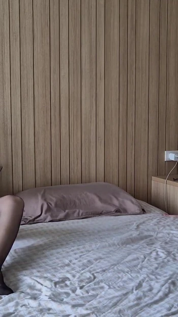 Iconic moment from "Caught on Masturbating Step Sister. My stepsister seduced me. Masturbation in pantyhose, tights fetish"