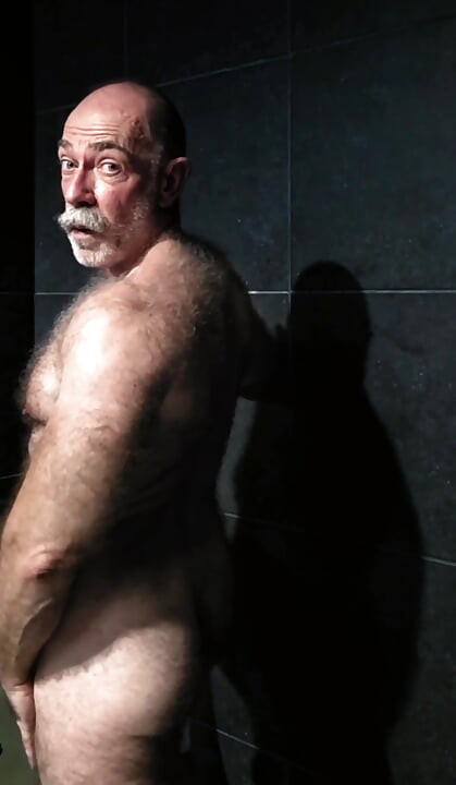 Flexing Hairy Muscle Bear