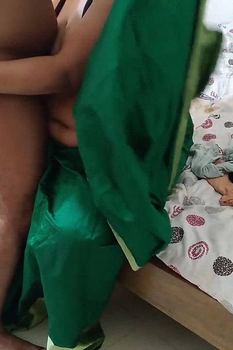 When the Desi mother-in-law was applying lipstick, the son-in-law came and was fucked