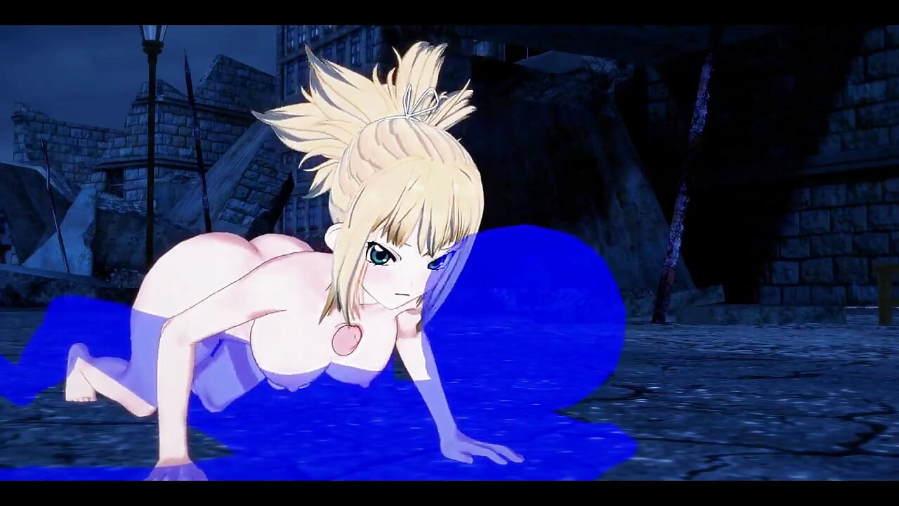 ドクターストーン変態 - 琥珀胸のボブジョブとハンドジョブ - 日本のアジア系マンガアニメゲームポルノ