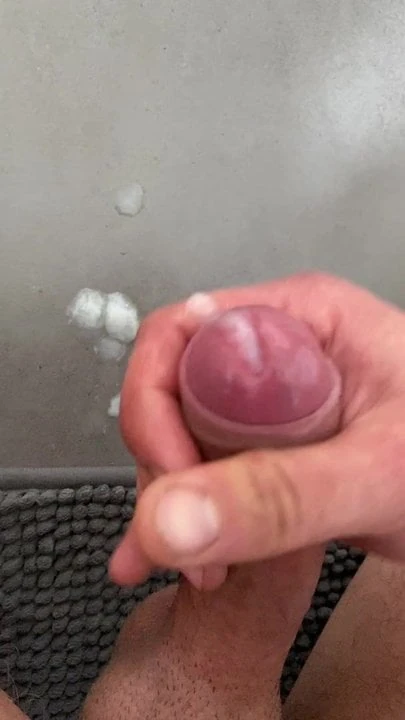 Milking my hard cock