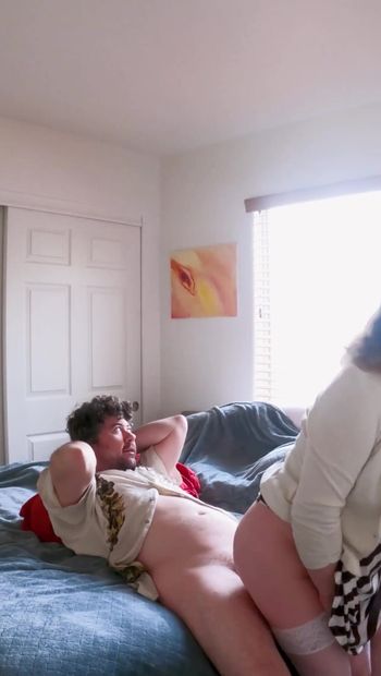 Spectacular moment from "Using stepmother's sex holes in the morning and cumming inside her"