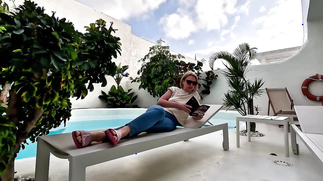 Locked Outside I Couldn't Hold It & Wet My Jeans by the Pool