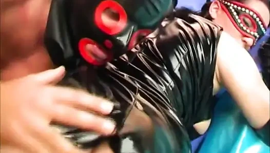 Hot brunette with big boobs takes a nice cock