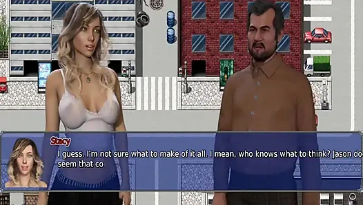 The office wife #22 - Stacy teased Zack and later on Simon played with Stacy's pussy
