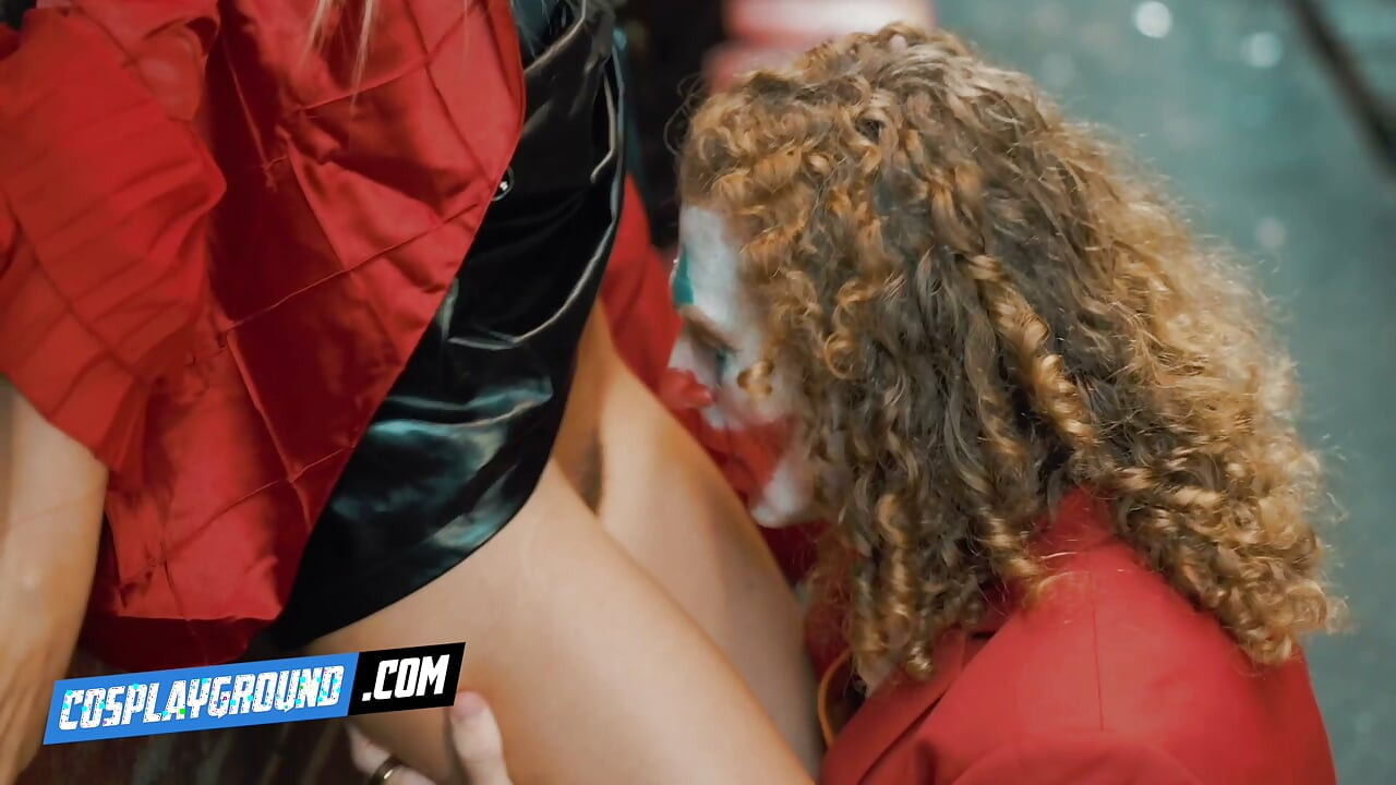 Blake Blossom as Harley Quinn Drains The Joker's Hard Cock - Joker Porn Cosplay Parody