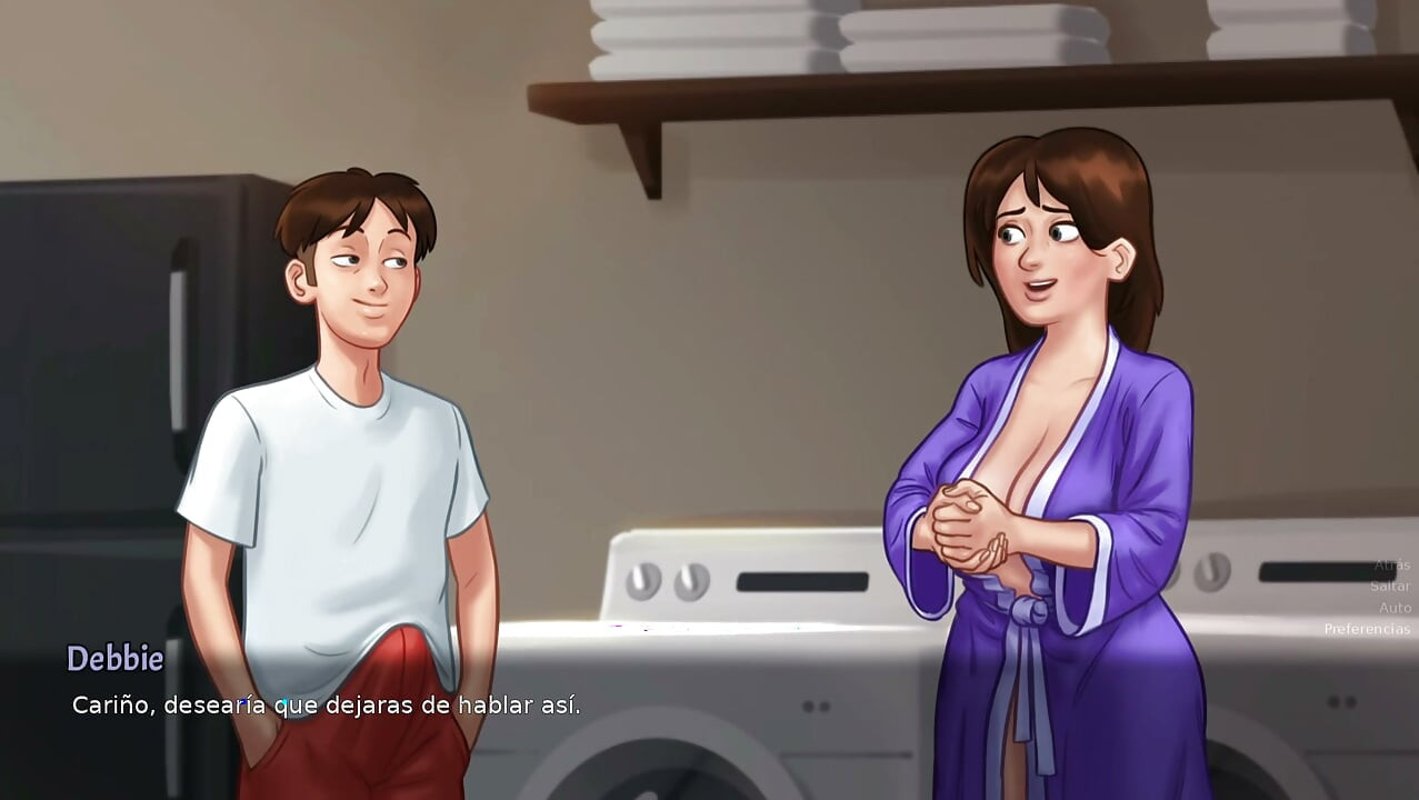 Stepmom in love wants to do the with her tenant - summertime saga
