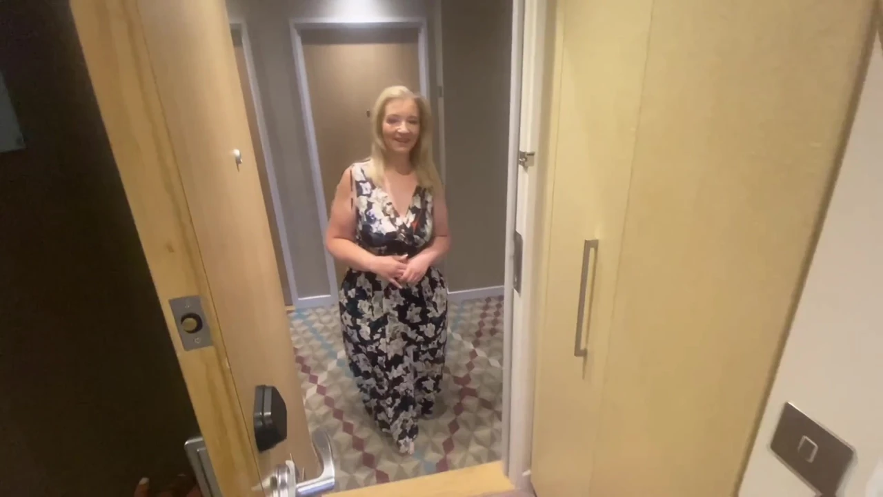British Curvy Milf Anne Marie wife meets Hot BBC for oil Massage in private room in the morning