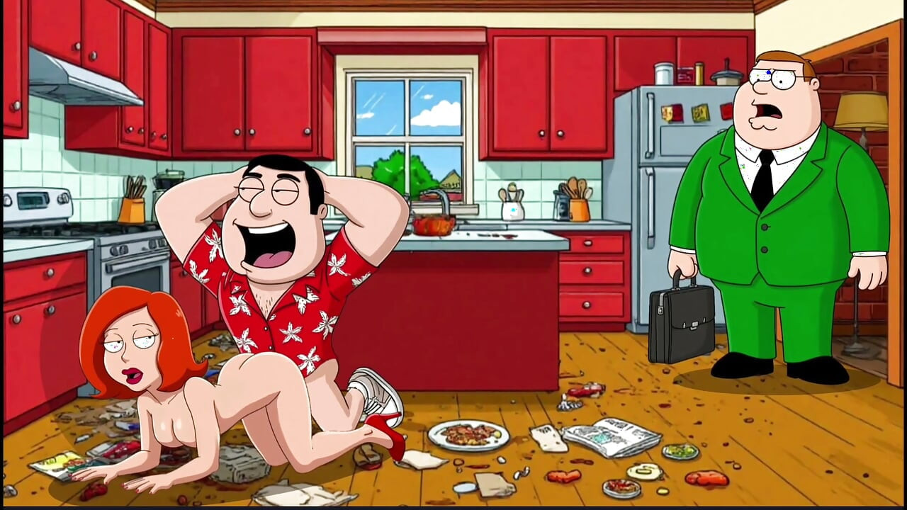 Cuckold's Sexual Fantasies. Cartoon. Parody