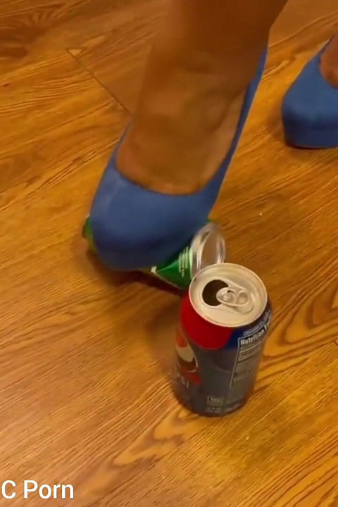 Squashing Cans with My High Heels