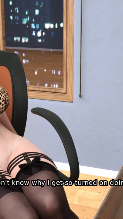 Zapanjujući trenutak iz "Sexbot 8 Emily masterbate na njegovoj stolici"
