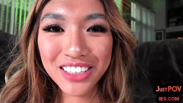 Asian POV bae rides rod with Orient cunt while talking dirty