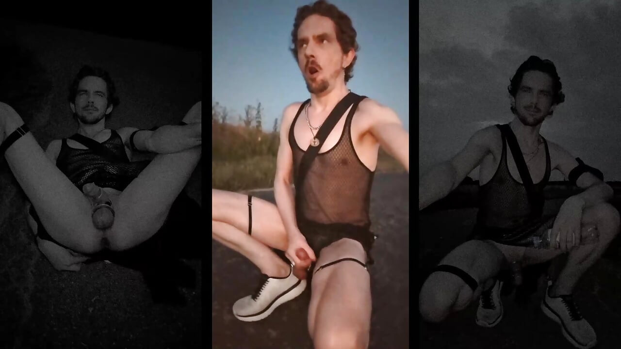 Early Morning wanking on the Field Trails (Gladiator Part 1)