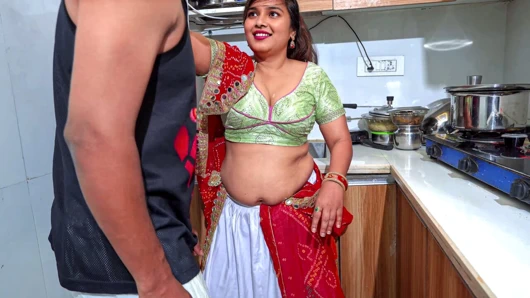 My milkman ask for the bill payment, Indian village bhabhi paying milk bill by hardfuck in kitchen with HINDI AUDIO.