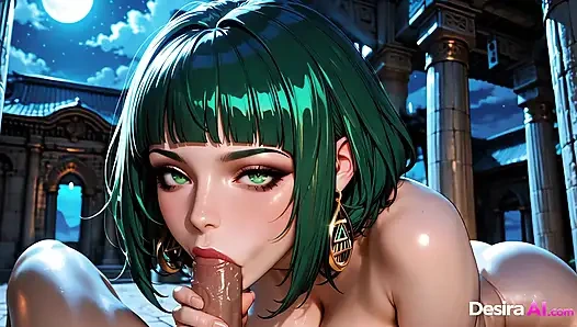 3 boyutlu kraliçe derin sikişiyor, yüzüne, göğüslerine ve götüne boşalıyor - ai porn