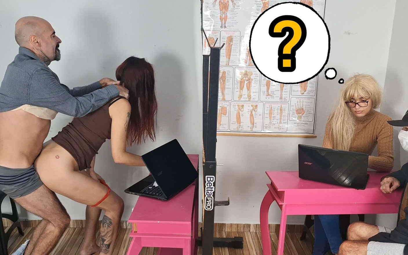 Chefe faz sexo com secretária pelas costas dos funcionários!