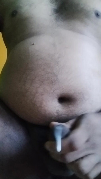 Indian chubby boy masturbating and cumming