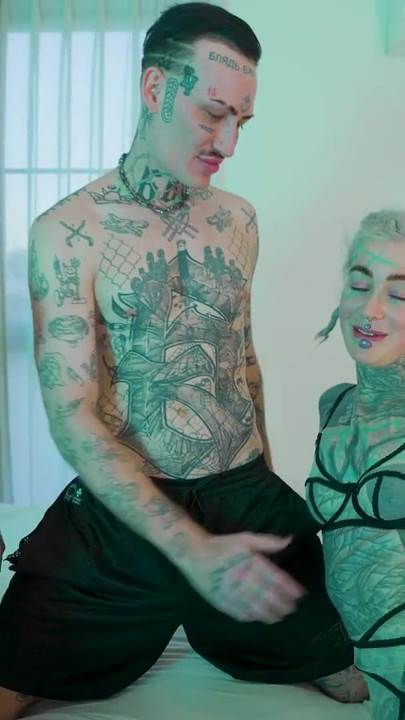 POV ANAL Addicted TATTOO girls wrecked in Foursome - Facials ATM | Clip 1