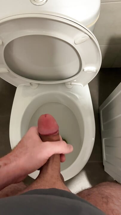 Piss masturbation and cumshot