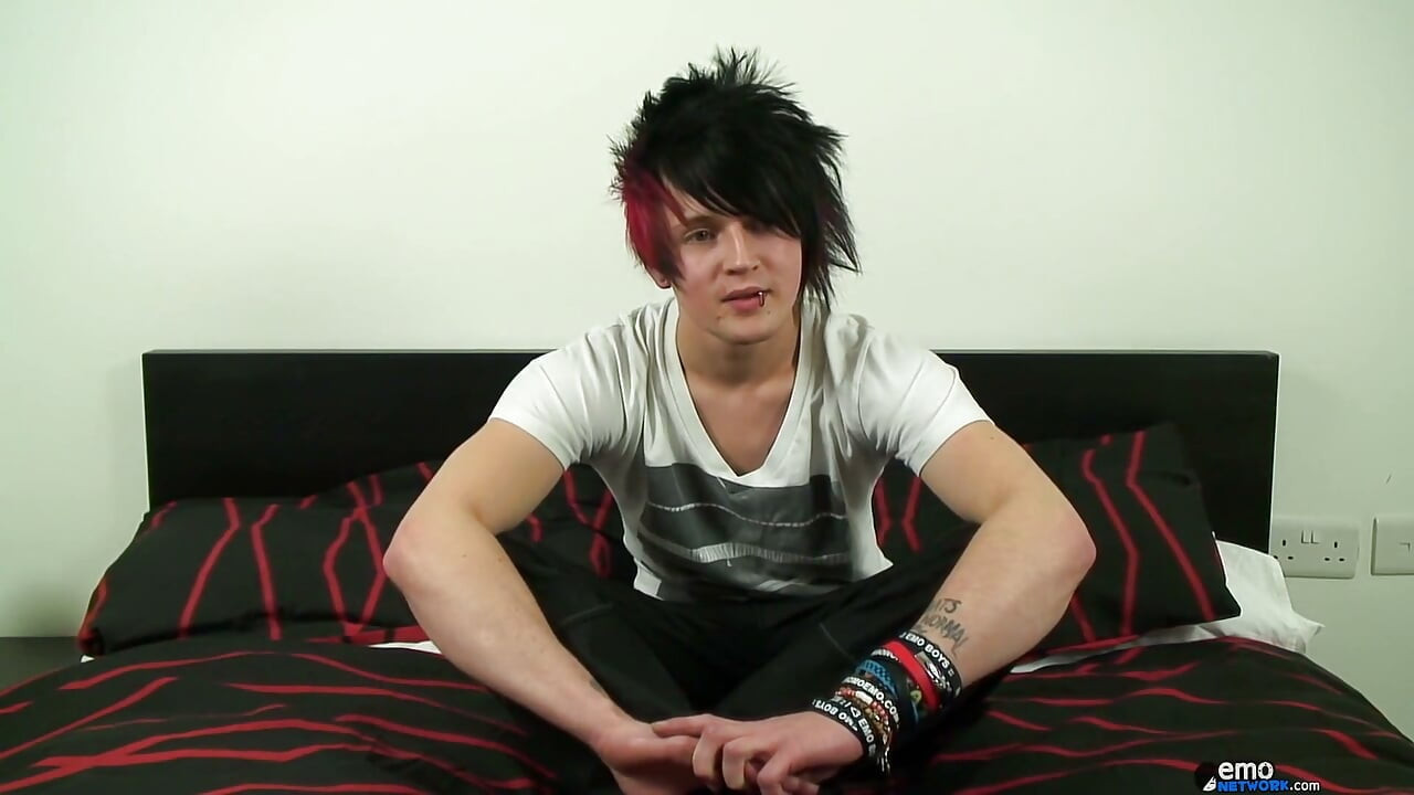 Gorgeous Louis Beats His Emo Meat