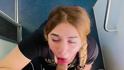 I sucked my boyfriend's cock in different places
