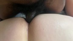 Smooth hairless white bottom takes black cock from grindr p2