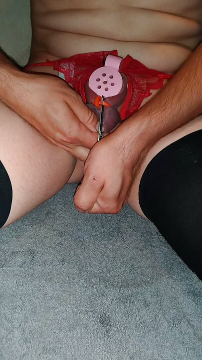 Elastrator in Chastity for User