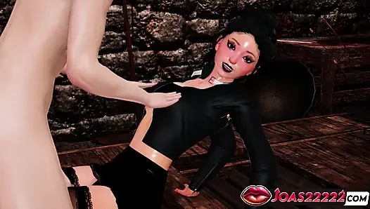 Rule34 gotik luna büyük memeler 3d animasyon - şehvetli masaj inliyor, tutkulu amcık yalıyor ve güçlü fışkırtarak parmaklıyor