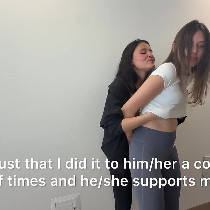 We Kiss While Rubbing Our Leggings