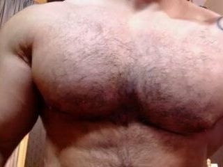 Awesome Pecs And Rock Solid Erection - 127