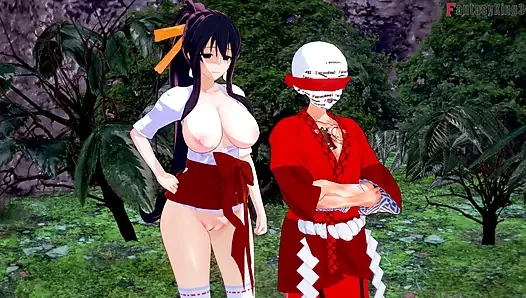 Seks kimono Rias Gremory di festival - DXD NTR Madness Series