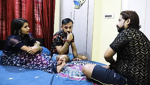 DIE GESCHICHTE EINES INDISCHEN BHABI UND IHRER JUNGS-GANG, KAM IHR ZIMMER UND KLATSCHTE UND DANACH HART GEFICKT.