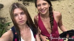 Gina Gerson e Talia Mint si godono una vacanza sexy