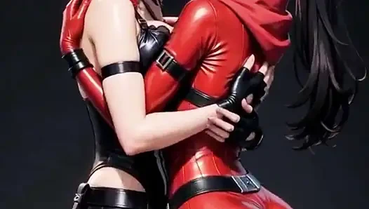 ErosQuest - Punisher + Daredevil - Sapphische freuden - cosplay - Contenu IA