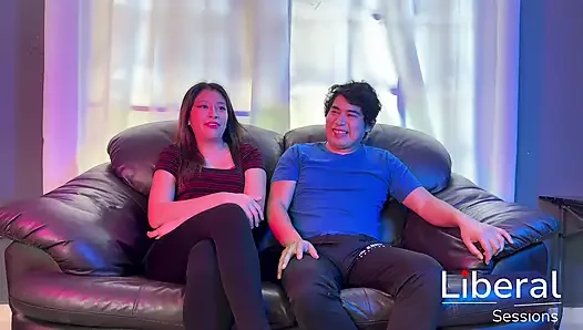 COUPLE OF FRIENDS FULFILL THEIR FANTASY OF HAVING A THREESOME
