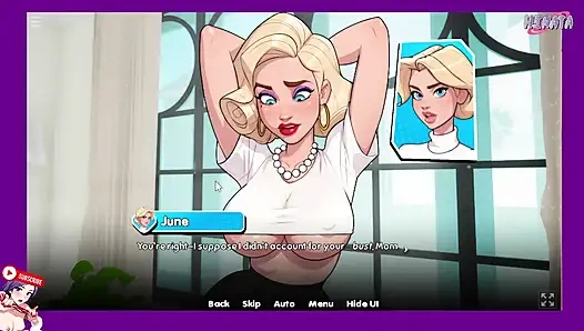 Lust at home with my stepmom and stepsister. Completely naked. Ep5