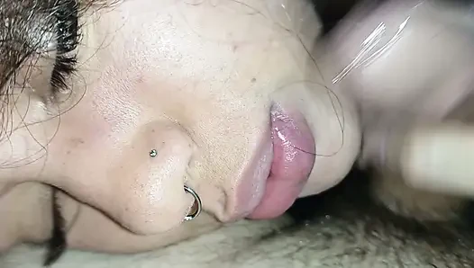 CREAMPIE ON THIS NAUGHTY BITCH'S FACE