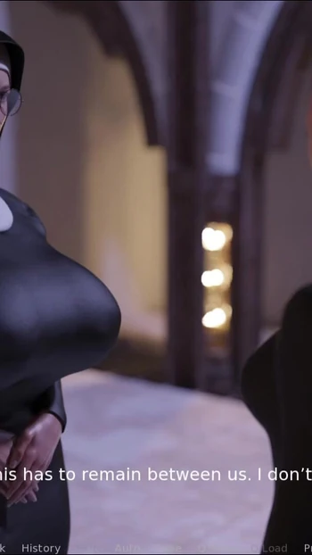 Iconic moment from "Amazing ass and tits on a Nun MILF that love Huge Massive Futanari Cock, Breeding Sexy MILF Nun - MILF"