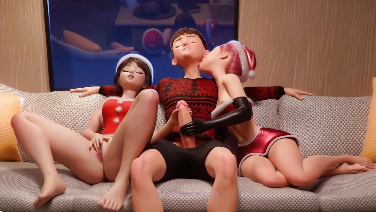 和两个饥渴女郎的首次3P（HQ 3D动画）