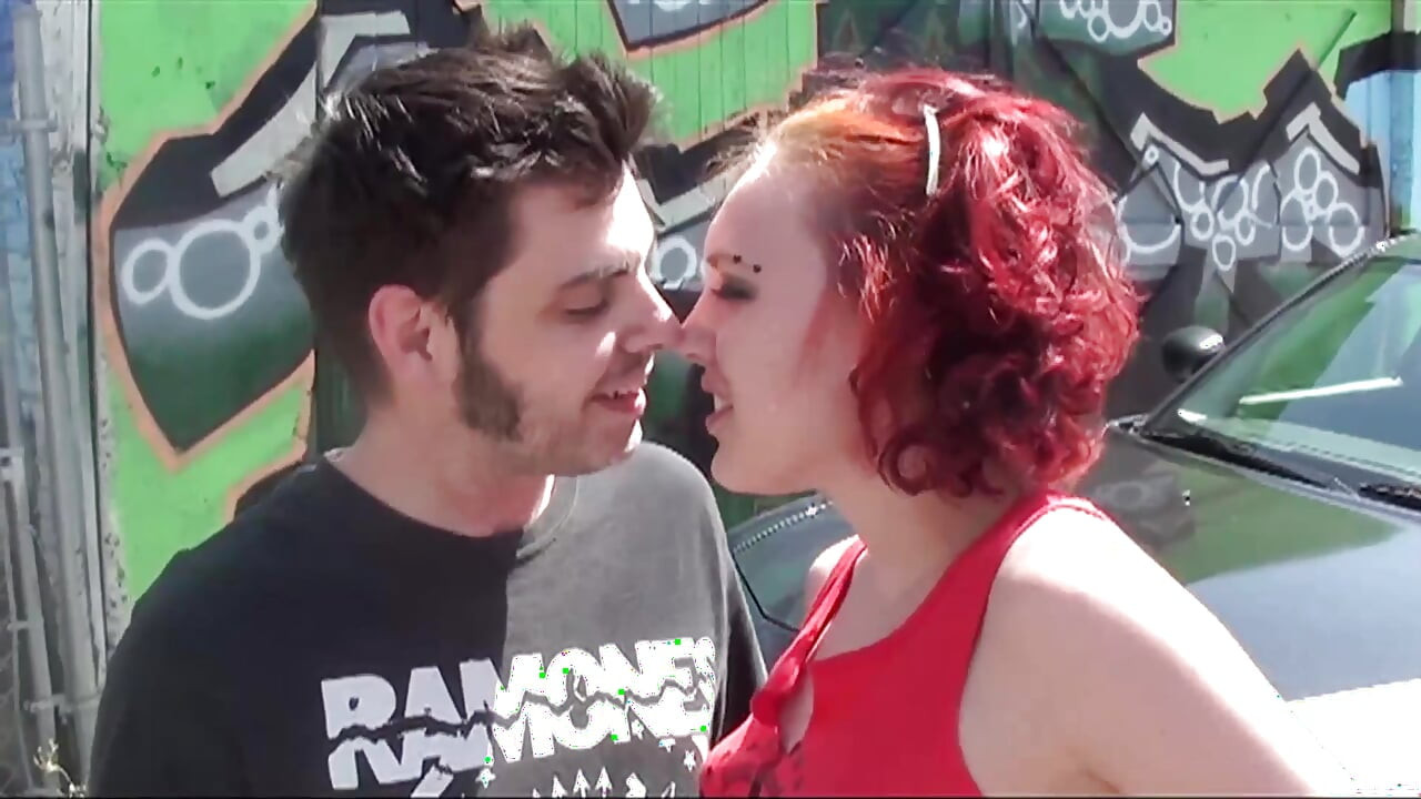 Amateur redhead take a big cock