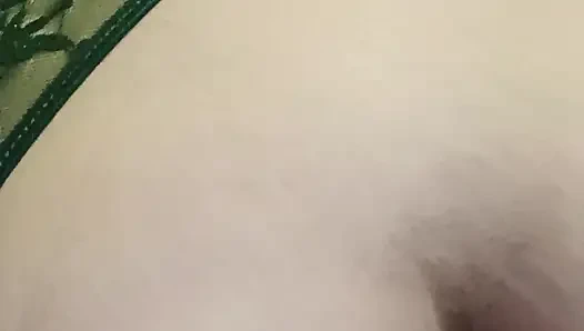 BBW Rides Big Thick Dildo In Crotchless Lingerie