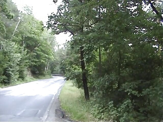 European teen picked up and fucked on the side of the road