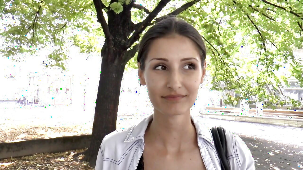 Natural brunette gets her pussy smashed hard