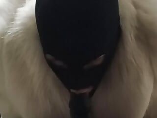 Fur sissy deepthroat for master