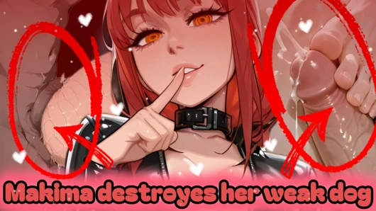 Endure Makima's degradation test to become her filthy puppy (CBT JOI)