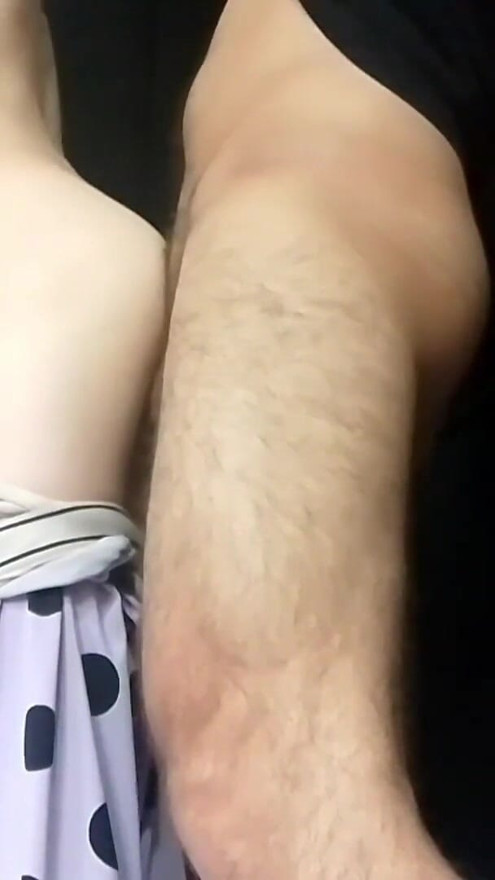 We fuck standing up and sitting down, my wife gets creampie inside her | Clip 1