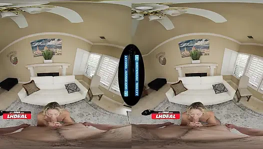 LETHAL HARDCORE VR - Sexy Blonde RIVER LYNN Pounded in Pantyhose